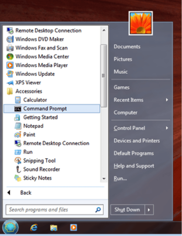 remote desktop icon windows 8