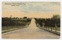 Armstrong Avenue, Highland Park, Dallas, Texas, 1911.