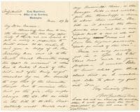 [Letter to George Converse from Benjamin Buckingham], 1896