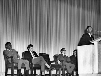 The Rev. Dr. Martin Luther King Jr. spoke at SMU in 1966.