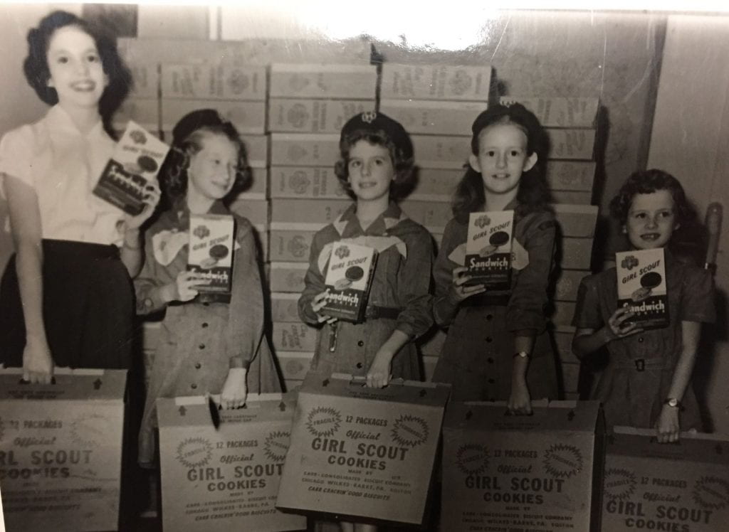 Girl scout cookie sales, 1958
