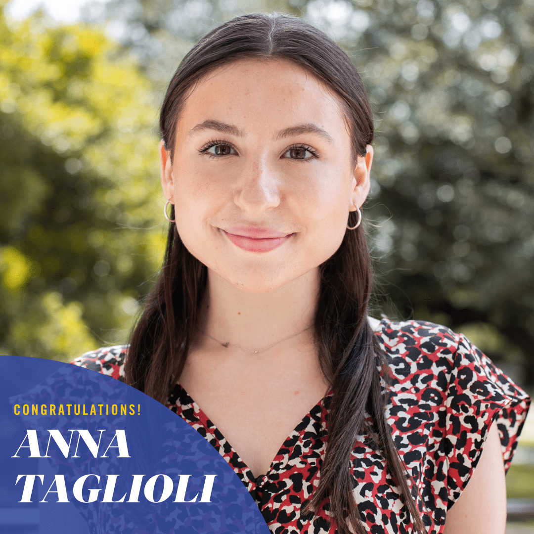 Congratulations, Anna Taglioli