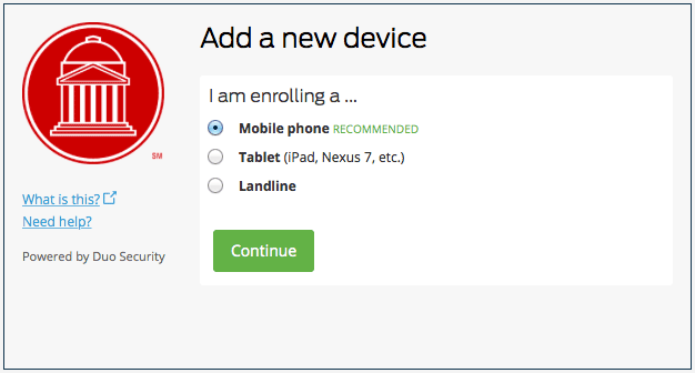 Duo Enrollment New Device