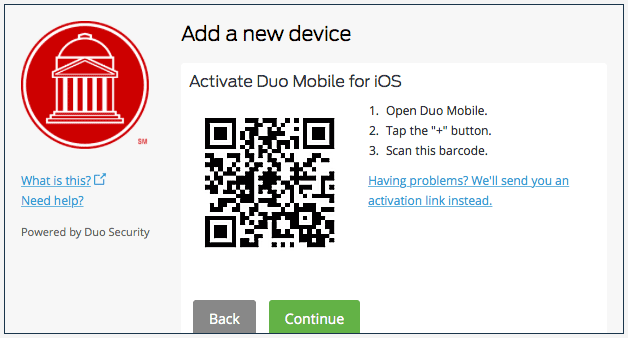 Duo Enrollment QR Code