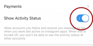 Instagram Activity Status On