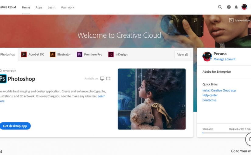 Adobe Creative Cloud Welcome