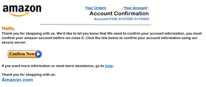 Phishing Email Example