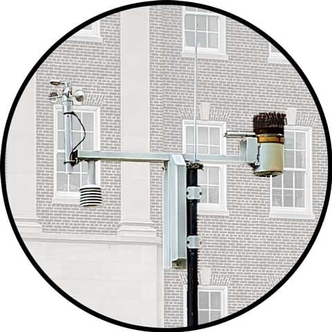 Example of the weather station