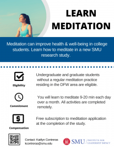 Meditation study flyer