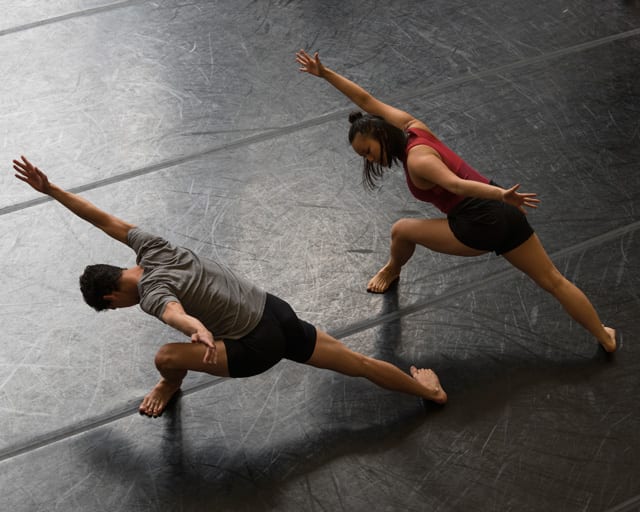 Scene from the "Dap," Choreographer by Cayla Simpson, a performance in the 2015 fall Brown Bag Dance Series (photo by Paul Phillips)