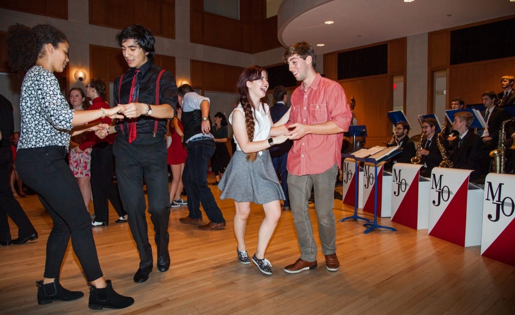The first-ever Swing Dance Concert at SMU, featuring the Meadows Jazz Orchestra (photo by Kim Leeson)