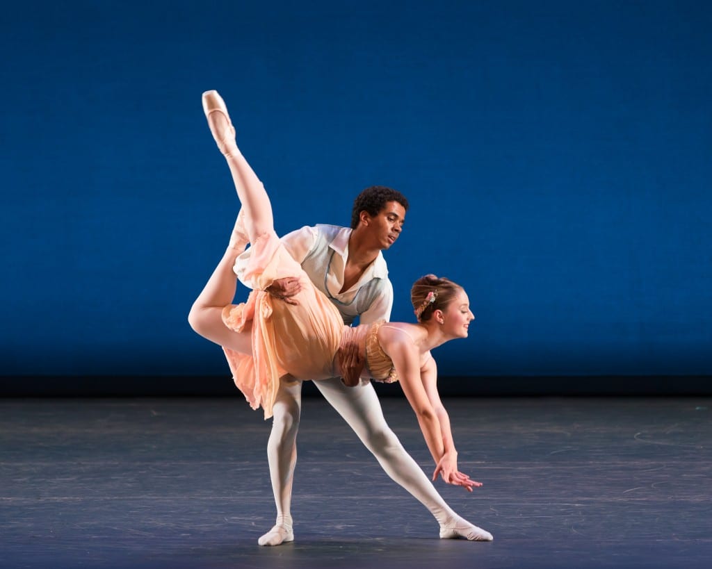 Tschaikovsky’s Pas de Deux, an eight-minute display of ballet bravura and technique set to music