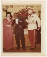 [Jake and Nancy Hamon with Louis Armstrong at 1961 Silent Movies theme party], 1961, Bywaters Special Collections, SMU.