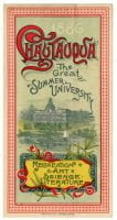 Chautauqua program of events, 1886, Bridwell Library, SMU.