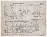 [Tonopah, Locomotive 261, Erecting Card Drawing No. 5031], 1905, DeGolyer Library, SMU.