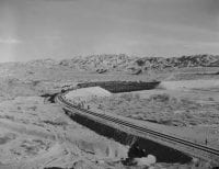 The outing is to the Eagle Mt. mine pulled by Kaiser Steel locomotives, October 22, 1950, DeGolyer Library, SMU.
