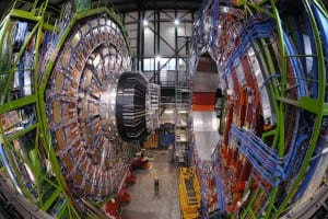 The Large Hadron Collider, the most powerful proton smasher in the world, includes the ATLAS detector, one of the LHC's four particle detectors. (CERN)
