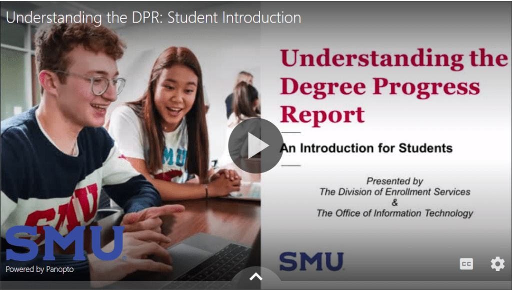 New videos on understanding the Degree Progress Report released