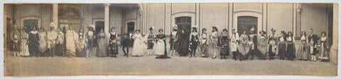 [Costumed Group, Casino de Aguascalientes], December 1909, by E.B. Downing y Cia