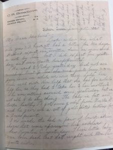 January 5th, 1893, Frankie Smith letter page 1