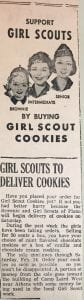 Support Girl Scouts by Selling Cookies clipping