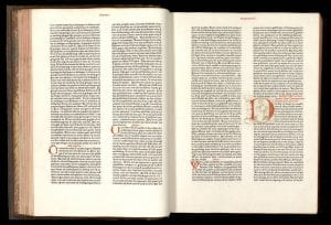 Bible. German. 1466. Biblia germanica, Bridwell Library, SMU.