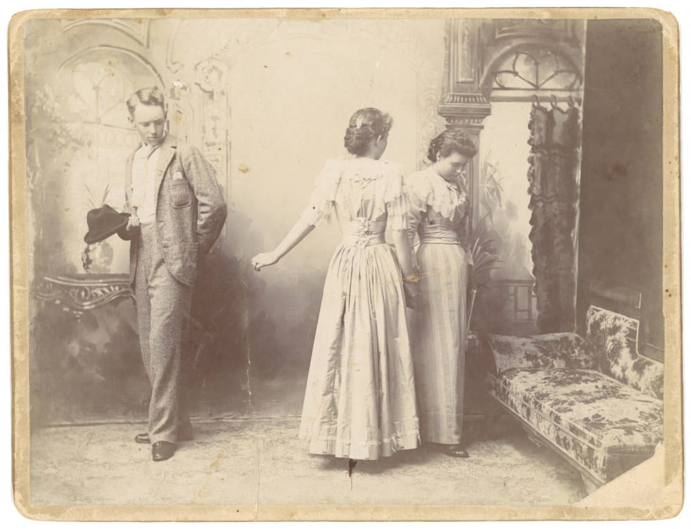 [R. F. Wiseman, Emma Connolly, and Addie Jones], ca. 1900s, DeGolyer Library, SMU.