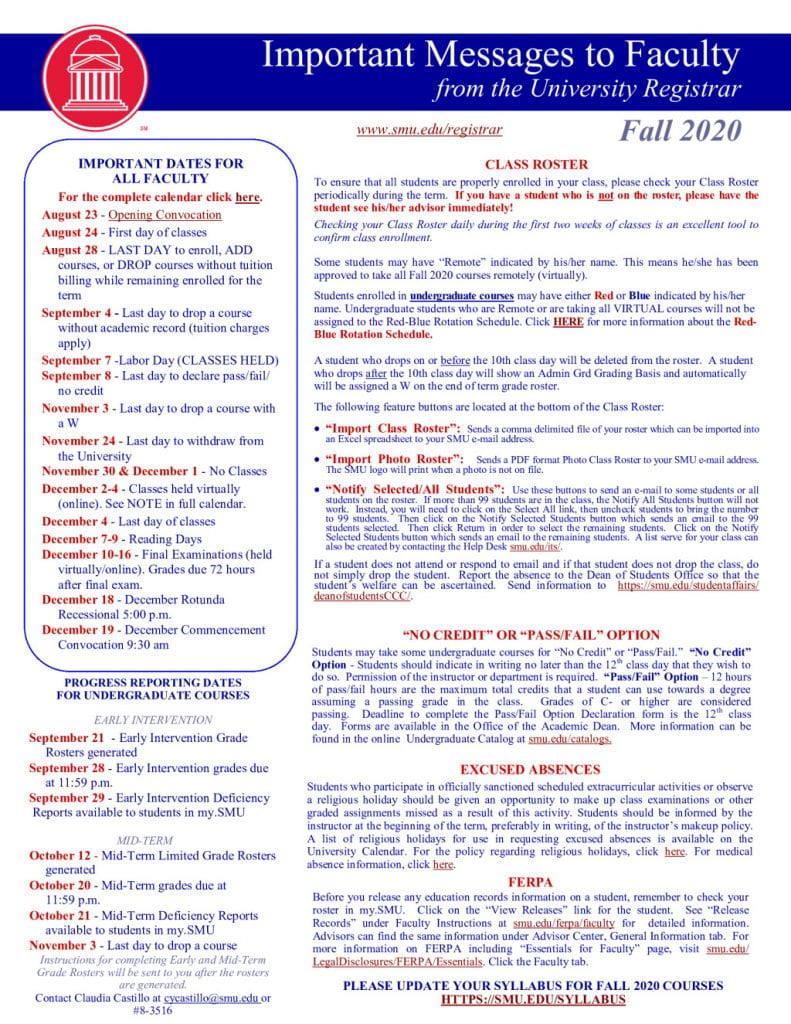 smu academic calendar 2021 2022 Smu Department Of Physics News And Information smu academic calendar 2021 2022
