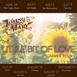 Loving Mary Tour promotion created by Nicki Fletcher.