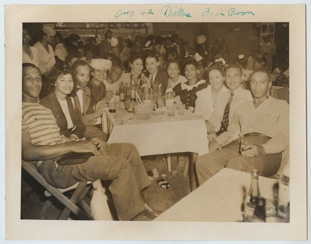 African-American patrons at the Rose Room, a State-Thomas club, in August 1942